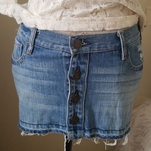 Hollister jean skirt